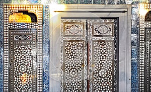 Doors in Topkapi palace, Istanbul, Turkey