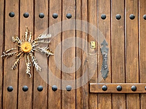 doors on which Eguskilore weighs - in Basque folklore, a flower with a special power that protects from the evil eye
