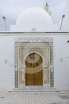 Doors and windows in the medina of tunisi photo