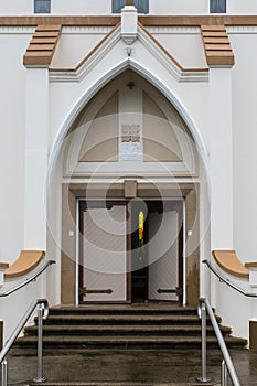 Doorway Art Deco Church