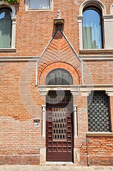 Doorway in Calle Larga Nani, Venice, Italy photo