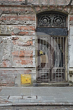 Doorway Former Jewish Ghetto Warsaw Poland