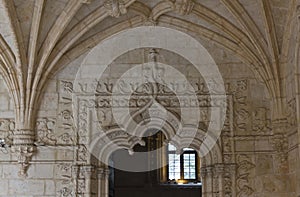 Doorway in the Jeronimos Monastery