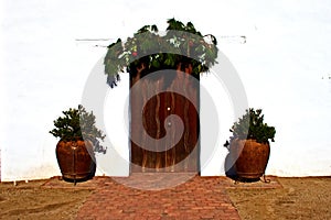 Doorway of Mission Nuestra Senora de la Soledad photo