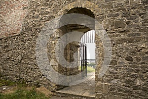 Doorway of the old roofless church in Weston Super Mare