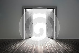 Doorway revealing bright light