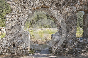 Doorway in ruined wall