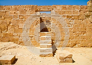 Doorway and stairs in a ruined palace