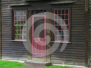 Doorway on vintage house