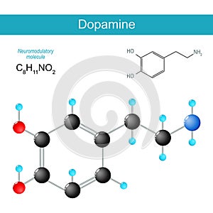 Dopamine molecule photo
