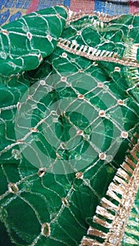 Dopata lace chtaai  border embroidery