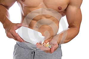 Doping anabolic pills bodybuilder bodybuilding muscles strong mu