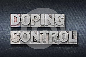 Doping control den