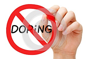 Doping Prohibition Sign Concept