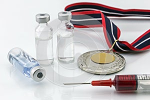 Doping in sport concept