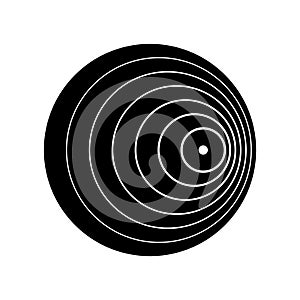Doppler shift icon, Vector illustration