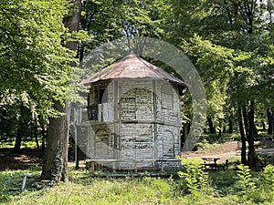 Dora`s pavilion in the garden of the Pejacevic family castle in Nasice - Slavonia, Croatia Dorin paviljon u perivoju dvorca photo