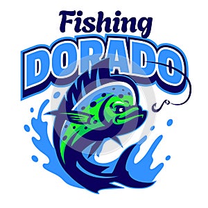 Dorado Fishing Logo Mascot Design photo