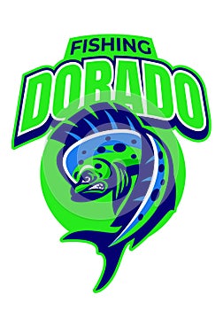 Dorado Fishing Sport Logo Mascot Design photo