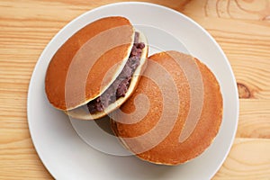 Dorayaki, Japanese Azuki Bean Paste Called Anko Filled Pancake