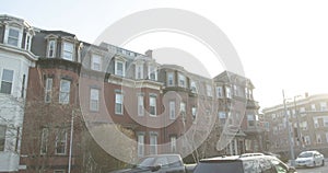 Dorchester, Boston real estate background video clip 4K