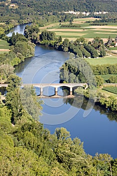 Dordogne river at Domme village photo
