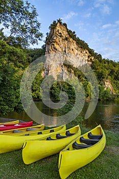 Dordogne River in the Nouvelle-Aquitaine region of France photo