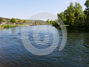 Dordogne river in the PÃ©rigord noir