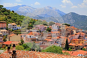 Dorgali town in Sardinia, Italy