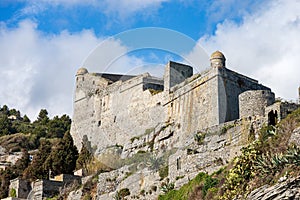 Doria Castle on the cliff - Porto Venere Liguria Italy