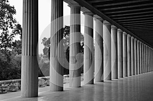 Doric columns stoa attalos