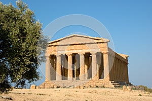 Doric temple of Concordia in Agrigento photo