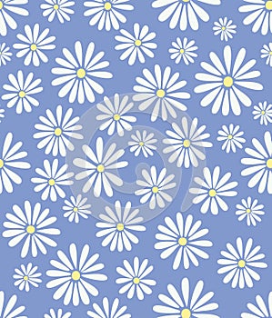 Doris Day Flowers on Lavender Seamless Tile