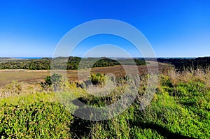 Dormant volcanic crater