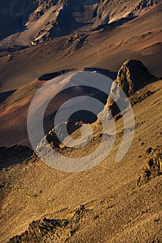 Dormant volcano in Haleakala.