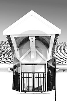 Dormer on the roof of a house in Holland