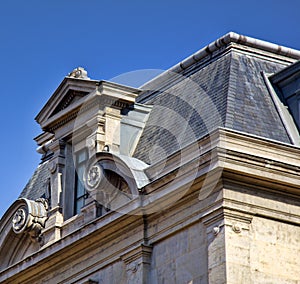 A Dormer window of classical Hellenic architectural form