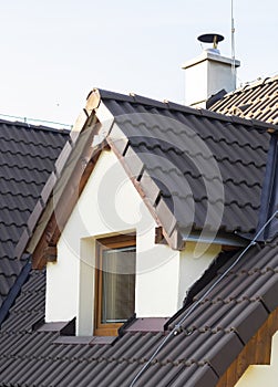 Dormer window on the roof