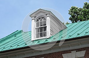 Dormer window on roof