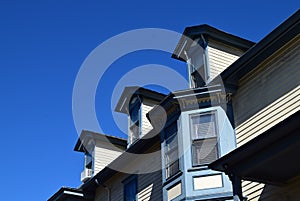 Dormer windows on house in Cape May, New Jersey