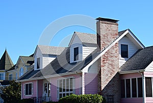 Dormer windows on house in Cape May, New Jersey