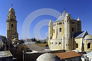 Dormition Abbey - Jerusalem. photo