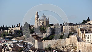 Dormition Abbey on Mount Zion in Jerusalem photo