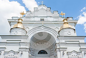 Dormition Cathedral in Poltava (closeup) photo