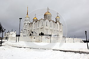 Dormition Cathedral in Vladimir, constructed between 1158 - 1160