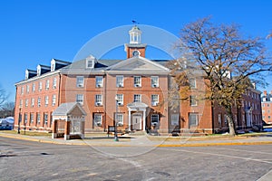 Dormitory building on a university campus