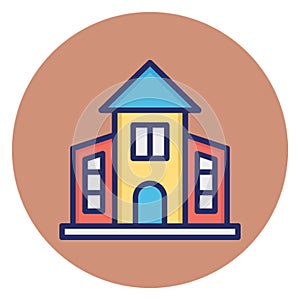 Dormitory, guest house Vector Icon which can easily edit