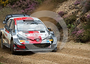 Dornelas, Portugal - 01 May 2021: Takamoto KATSUTA JPN, Keaton WILLIAMS GBR, TOYOTA GAZOO RACING WRT, TOYOTA Yaris WRC