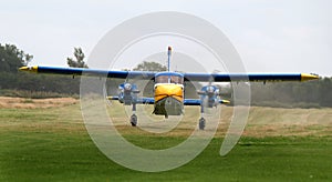 Dornier Do-28 aircraft used for freefall parachute sport.