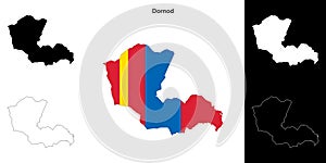 Dornod outline map